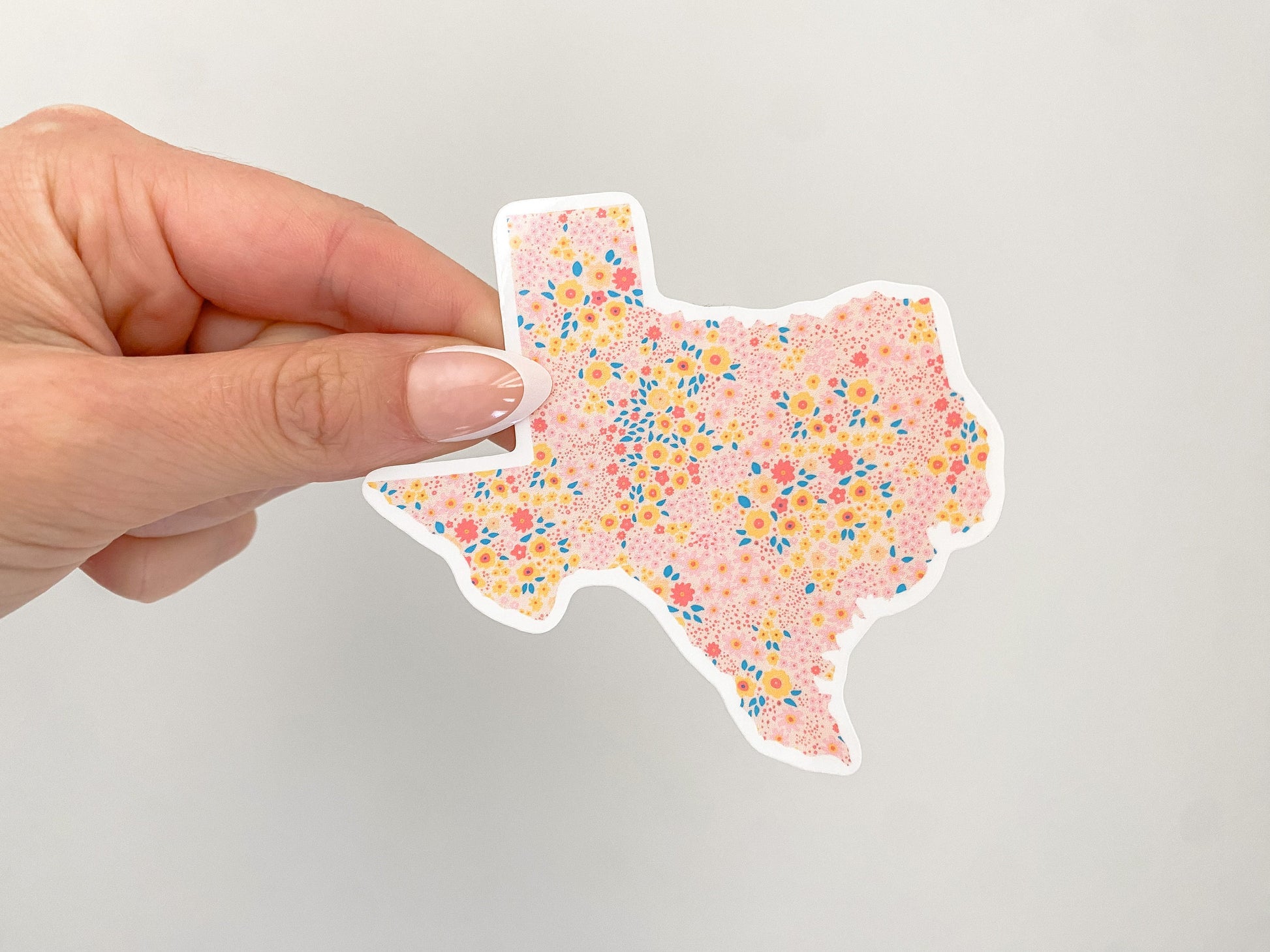 Floral Texas Sticker | State Sticker | Waterproof Sticker